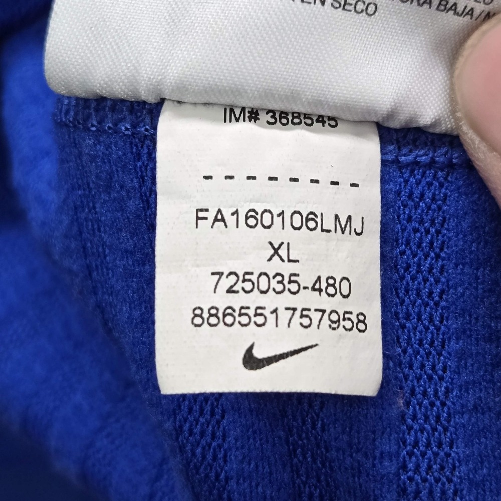 Nike Men Activewear Top XL Blue Pro Dri Fit Logo Long Sleeve Striped - Picture 11 of 11